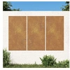 Image de Wanddecoratie tuin 3 st zonontwerp 105x55 cm cortenstaal824512