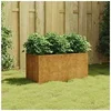 Image de Jardinière, Bac à Fleurs, Pot de Plantes, Lit Surélevé, Décoration de Jardin Patio Terrasse Extérieur, 40x40x80 cm 824530