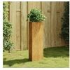 Image de Jardinière 30x26x75 cm acier corten 824545