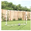 Image de Filet de rebond de football blanc noir 184x61x123 cm acier PE