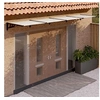 Image de Deurluifel 396x90 cm polycarbonaat zwart en transparant153689