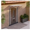 Image de Auvent de porte Gris et transparent 152,5x90 cm Polycarbonate
