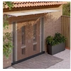 Image de Auvent de porte Gris et transparent 358,5x90 cm Polycarbonate