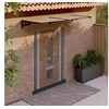 Image de Auvent de porte Noir 239x90 cm Polycarbonate