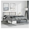 Image de Bedframe met hoofdbord metaal zwart 150x200 cm350866