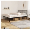 Image de Bedframe met hoofdbord metaal zwart 160x200 cm350867