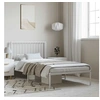 Image de Bedframe met hoofdbord metaal wit 100x200 cm350926