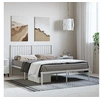 Image de Bedframe met hoofdbord metaal wit 135x190 cm350930