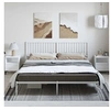 Image de Bedframe met hoofdbord metaal wit 183x213 cm350936