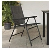 Image de Chaises de jardin pliables lot de 2 en acier et textilène, siège de jardin, chaise de patio, chaise à manger de 360197