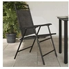 Image de Chaises de jardin pliables lot de 2 en acier et textilène, siège de jardin, chaise de patio, chaise à manger de 360200