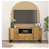 Image de Meuble TV 105x33,5x46 cm bois de manguier et d'ingénierie, support TV, armoire média, armoire hifi, unité TV, meuble multimédia, meuble latéral