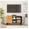 Image de Tv-meubel 80x33x46 cm massief mangohout en bewerkt hout351962