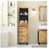 Image de Armoire de salle de bain 38x33x160 cm bois massif de manguier