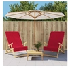 Image de Strandhanddoeken 2 st 400 g/m² 60x135 cm stof bordeauxrood362675