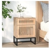 Image de Table de chevet 40x30x55,5 cm bois d'ingénierie et fer