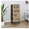Image de Buffet haut noir 40x30x95 cm bois d'ingénierie352125
