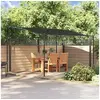 Image de Auvent anthracite 4x3 m 180 g/m² tissu et acier, belvédère, gazebo, tente de réception, belvédères, gazebo de jardin, 362395