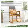 Image de Fauteuil à basculemet kussens massief acaciahout