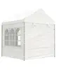 Image de Prieel met dak 2,28x2,23x2,69 m polyetheen wit362629