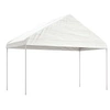 Image de Prieel met dak 4,08x2,23x3,22 m polyetheen wit362637