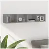 Image de Wandschap CD 100x18x18 cm bewerkt hout grijs sonoma eikenkleur826618