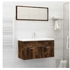 Image de Ensemble de meubles de salle de bain 2 pcs Chêne fumé826623