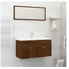 Image de Ensemble de meubles de salle de bain 2 pcs Chêne marron826625