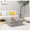 Image de Table basse Sonoma gris 90x90x28 cm Bois d'ingénierie826636