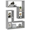 Image de Wandschappen 2 st 50x15x50 cm bewerkt hout grijs sonoma eiken826642