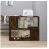 Image de Bibliothèque Séparateur de pièce Chêne fumé 80x24x63 cm