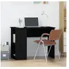 Image de Bureau Noir 100x55x75 cm Bois d'ingénierie