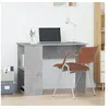 Image de Bureau Gris béton 100x55x75 cm Bois d'ingénierie