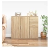 Image de Buffet Chêne sonoma 91x29,5x75 cm Bois d ingénierie