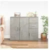 Image de Buffet Gris béton 91x29,5x75 cm Bois d ingénierie