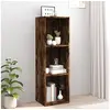 Image de Bibliothèque/Meuble TV chêne fumé 36x30x114cm bois d'ingénierie826655