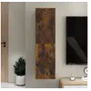 Image de Meuble TV mural Chêne fumé 30,5x30x110 cm826676