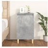 Image de Table de chevet gris béton 40x35x70 cm bois d'ingénierie819636