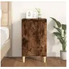 Image de Table de chevet chêne fumé 40x35x70 cm bois d'ingénierie819638