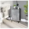 Image de Table de chevet gris béton 40x35x70 cm bois d'ingénierie819652