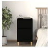 Image de Table de chevet noir 40x35x70 cm819694