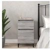Image de Table de chevet sonoma gris 40x35x70 cm