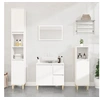 Image de Armoire de salle de bain blanc 30x30x190 cm bois d ingénierie