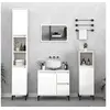Image de Armoire de salle de bain blanc 30x30x190 cm bois d'ingénierie819796