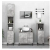 Image de Armoire de salle de bain gris béton 30x30x190 cm
