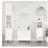 Image de Armoire de salle de bain blanc 65x33x60 cm bois d ingénierie