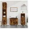 Image de Armoire de bain chêne fumé 65x33x60 cm bois d ingénierie