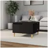 Image de Table basse noir 55x55x36,5 cm bois d ingénierie