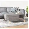 Image de Table basse sonoma gris 80x80x36,5 cm bois d'ingénierie821098