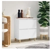 Image de Buffet Blanc 60x35x70 cm Bois d ingénierie